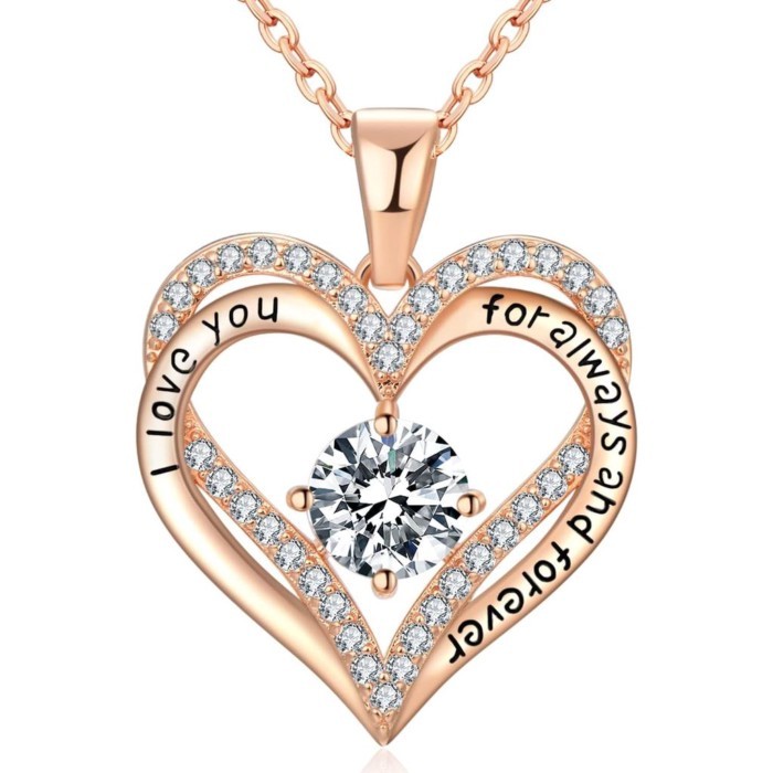 18K Rose Gold Necklaces for Women Birthday Gifts for Women for Women Birthday Gifts for Wife Girlfr