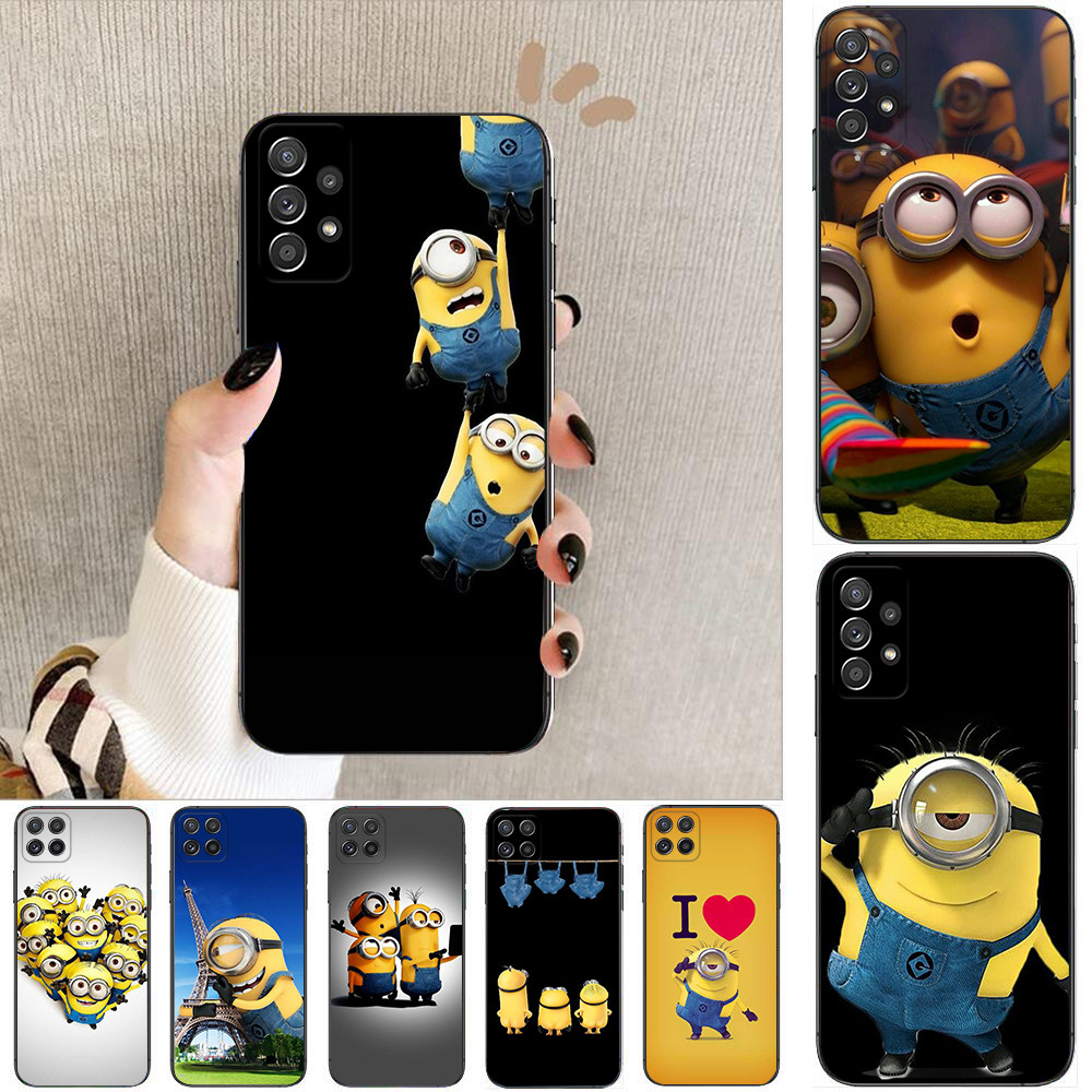 Redmi 9 t 6A 7A 8A 9A 9C NFC Note 9T K70 e K70 Pro C1 amor minions เคสโทรศัพท์สีดํานุ่ม