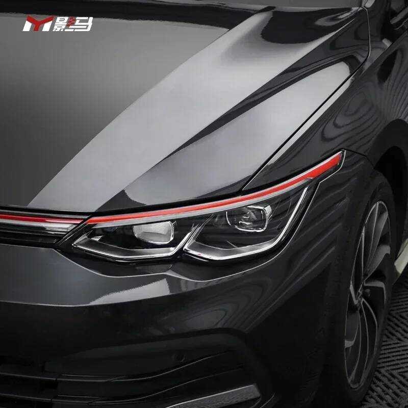 C Car Led Red Stickers Car Sticker Headlight Decal Headlight Stickers For Car For Vw Golf 8 8 Acces