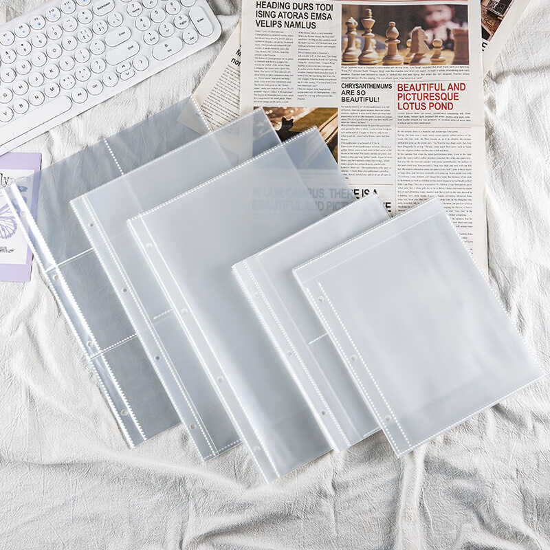 A4 Jiugongge PP โปร่งใส 4 ตาราง Star Photo Aidou การ์ดเก็บ 20 ซม.อัลบั้มรูป 8 ตารางการ์ดหนังสือหน้าด