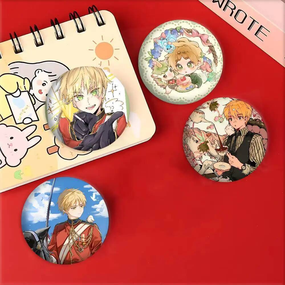 อะนิเมะ H-Hetalia Arthur Kirkland Manga Badges รอบเลเซอร์ Badge การ์ตูนเข็มกลัดเสื้อผ้ากระเป๋าเป้สะพ