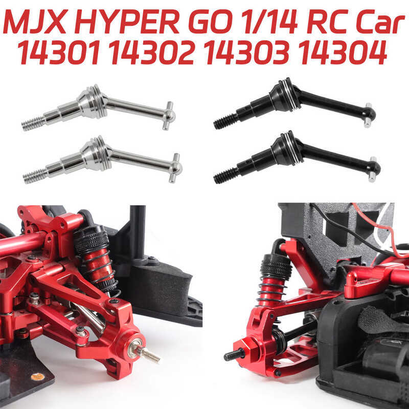 โลหะไดรฟ์เพลาสุนัขกระดูกสําหรับ MJX 1/14 Hyper Go รถบรรทุก 14301 14302 14303 14304 RC รถ 14410 CVD U