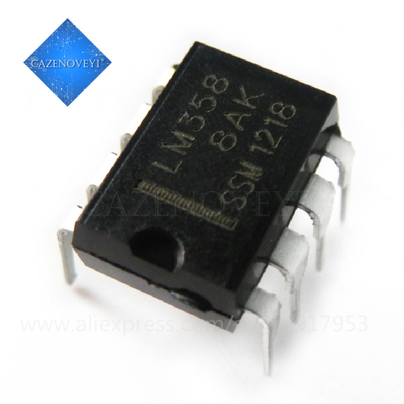 10 ชิ้น LM358P DIP8 LM358 DIP LM358N = TS358CD TS358 KIA358P KIA358 BA10358 AS358P-E1 ชิป IC ใหม่และ