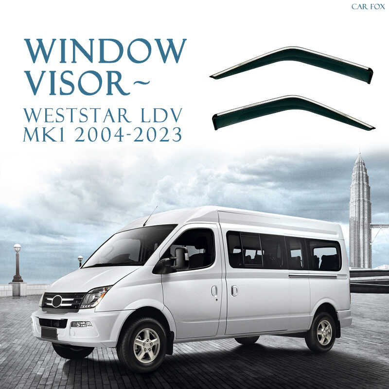 เหมาะสําหรับ Weststar LDV Maxus Window visor Chase Sunny Rainproof Sun visor Rain Eyebrow