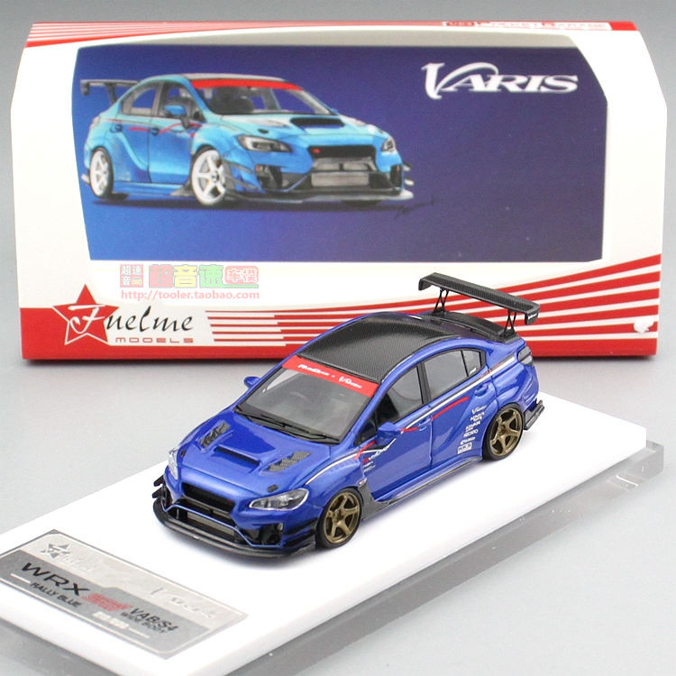 Fuelme Fuelme 1: 64 STI WRX Racing Blue Resin Limited Edition รถรุ่น Supercar การปรับเปลี่ยน