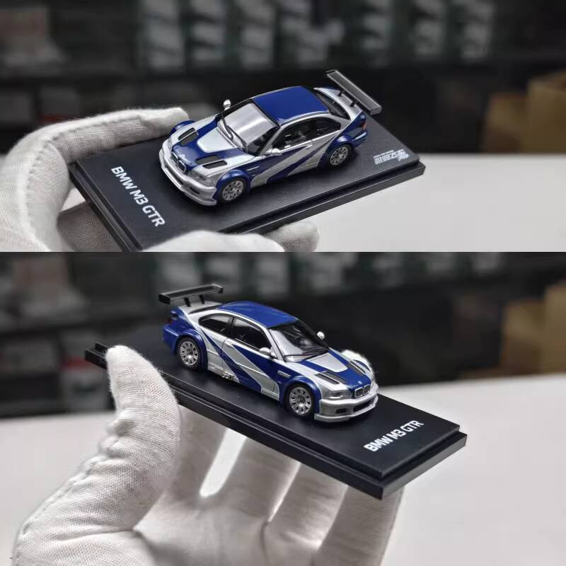{Vivi toys} AR 1/64 BMW M3 M3 GTR Premium Speed Assembled Version Alloy Car Model Collection Display
