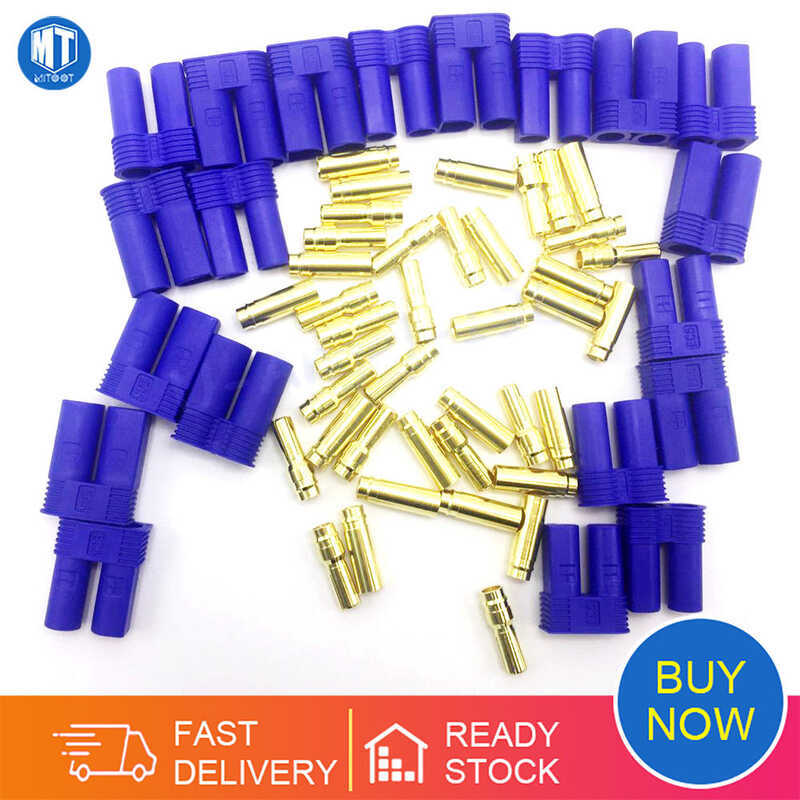 5 /10 คู่ EC5 Banana Plug Connector หญิง + ชายสําหรับ RC ESC LIPO แบตเตอรี่/มอเตอร์