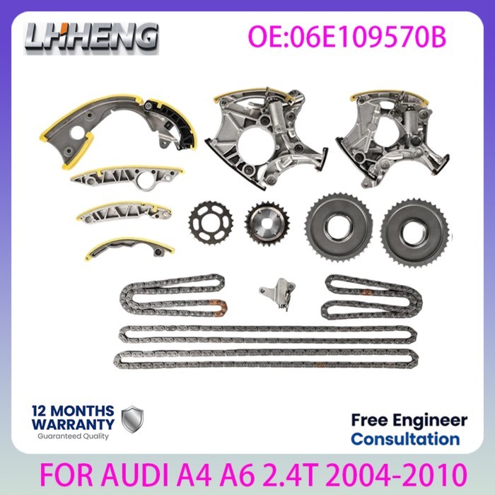 AUK Engine timing chain kit For AUDI A4 B7 A6 C6 A8 D3 8EC 8ED 8HE 4F2 4F5 4E2 4E8 2.4L 2.4 L T V6