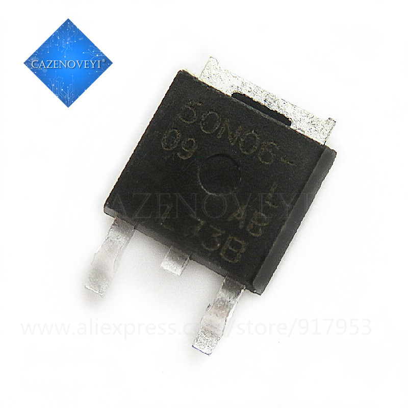 5 ชิ้น SUD50N06 50N06-07 50N06 SUD50N06-09L 50N06-09 50N06 TO-252 ในสต็อก