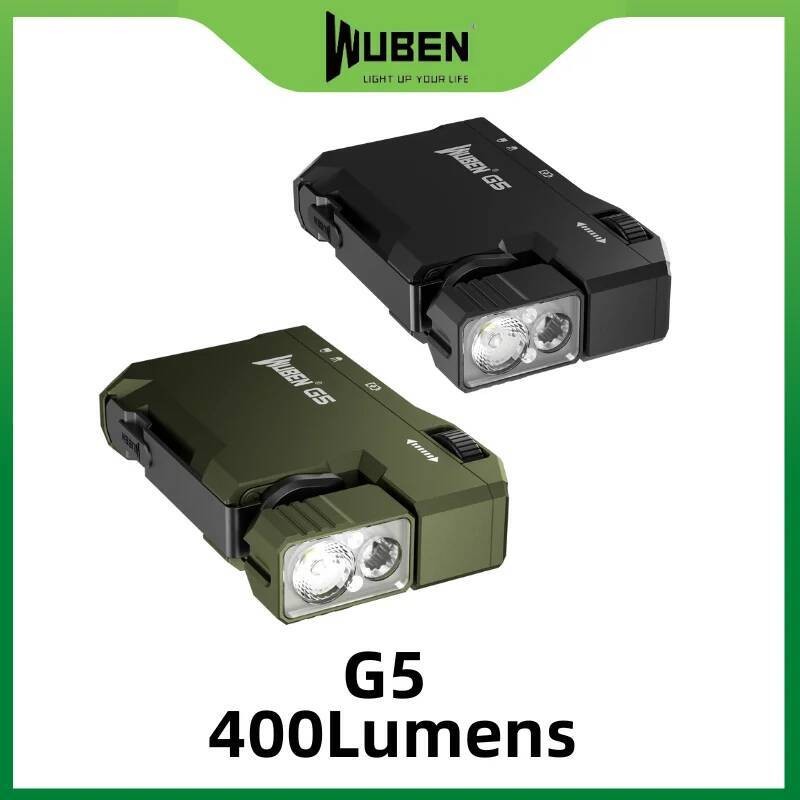 WUBEN G5 พลั่วไฟพกพา 400 ลูเมนส์ LED RGB และขาว ชาร์จจากแบตเตอรี่ในตัว สำหรับการใช้งานกลางแจ้ง เช่น 
