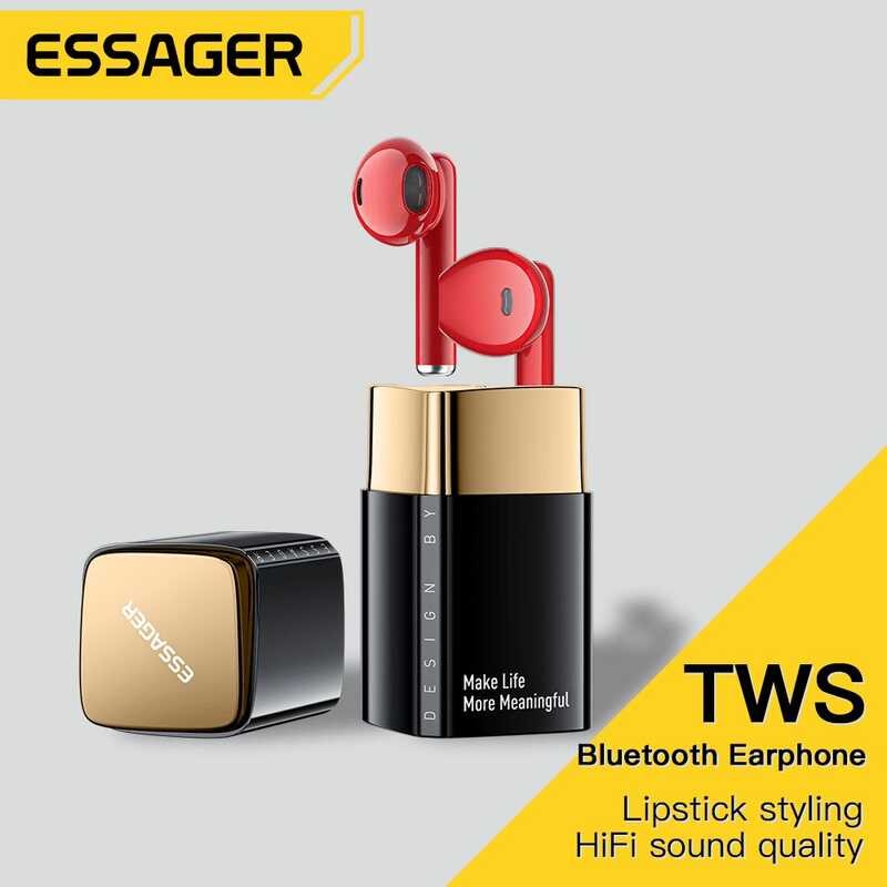 ❤ Essager หูฟังลิปสติกแฟชั่น TWS