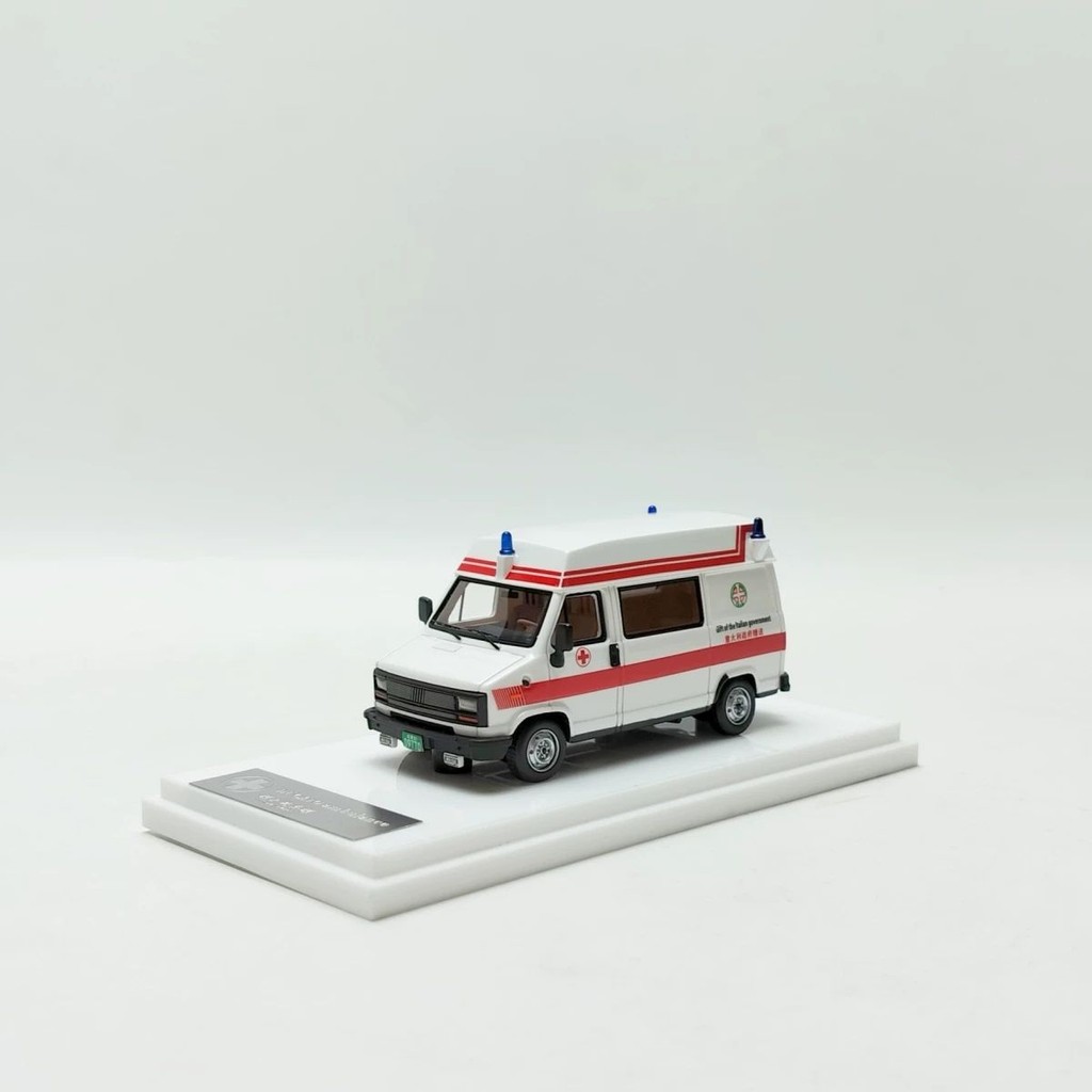 Mzs 1/64 FIAT FIAT DUCATO DUCATO จําลองเรซิ่นรถพยาบาลรุ่น