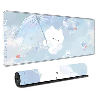 แผ่นรองเมาส์การ์ตูนน่ารัก 300x800x3 มม. 7 ลายน่ารัก แผ่นรองโต๊ะขนาดใหญ่พิเศษ สำนักงานและเกม