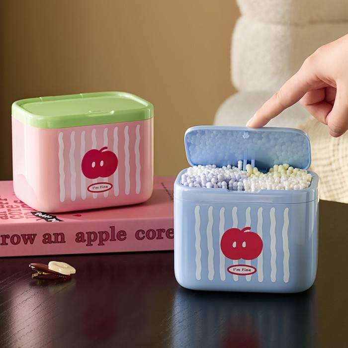 กล่องเก็บของ Dopamine Apple Home กล่องเก็บสําลียกอัตโนมัติ กล่องจัดระเบียบห้องน้ํา