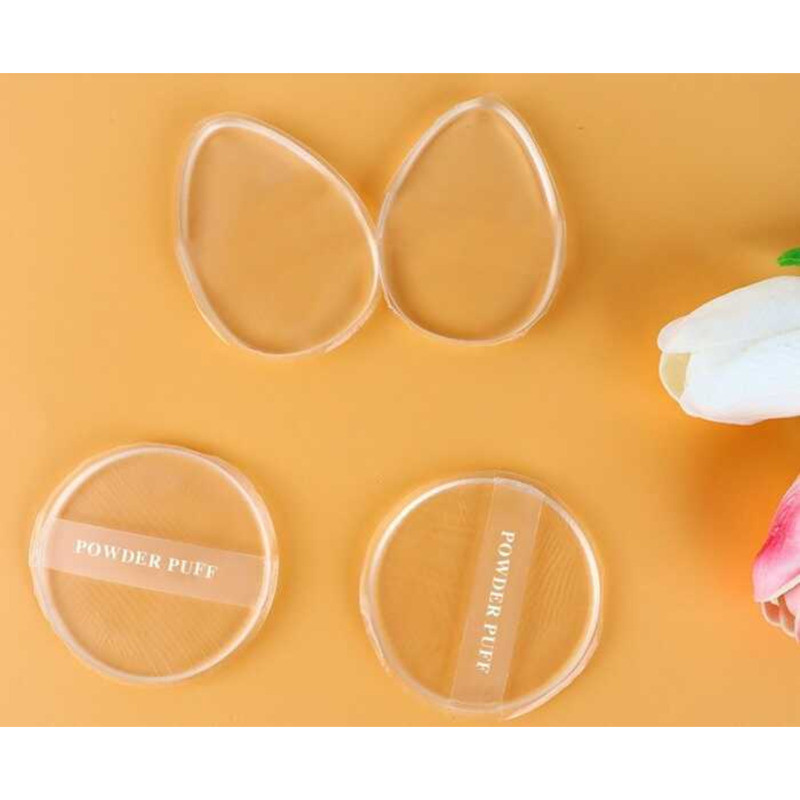 ซิลิโคนพัฟริบบิ้นรอบ Drop-Shaped Q Soft Tender Beauty Tools Beauty Shop เฉพาะพัฟเบาะลม