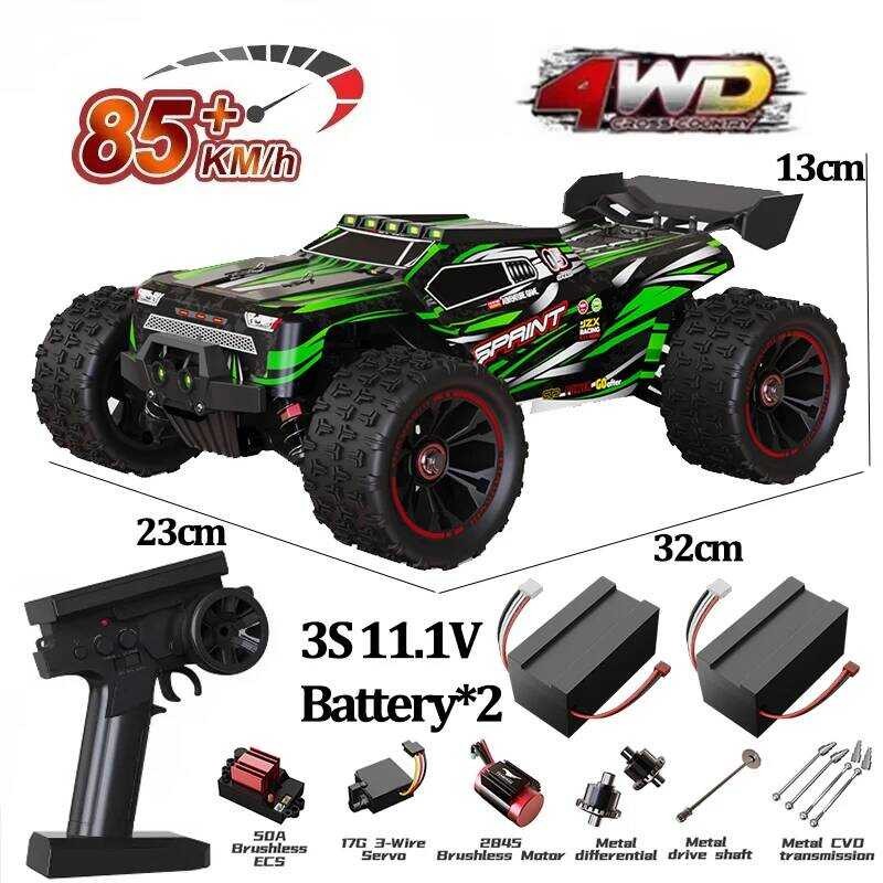 9522PRO 85 กม./ชม.RC Brushless ขับเคลื่อนสี่ล้อ Off-road Drift 1:16 Professional Racing รถ 9522 50 ก