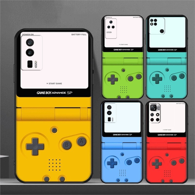 Y-17Game คอนโซลสําหรับ Redmi หมายเหตุ 7 8 9 Pro Max 8T 9S 9T TPU เคสโทรศัพท์ซิลิโคนสีดํากันกระแทก so