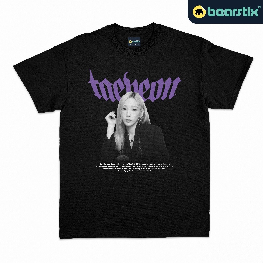 hot Bearstix - เสื้อยืด ลาย Taeyeon - Kaos SNSD Generation - Baju Kpop Streetwear