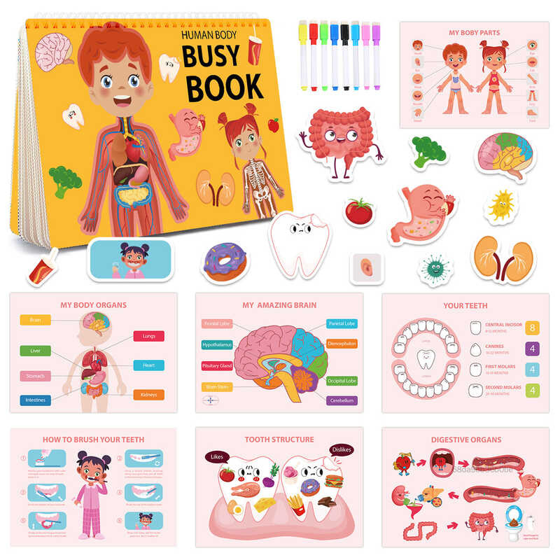 C Montessori Busy Book For Kids Anbusy Busy Book Book Sensory Eduional Busy Gif Ki-Th