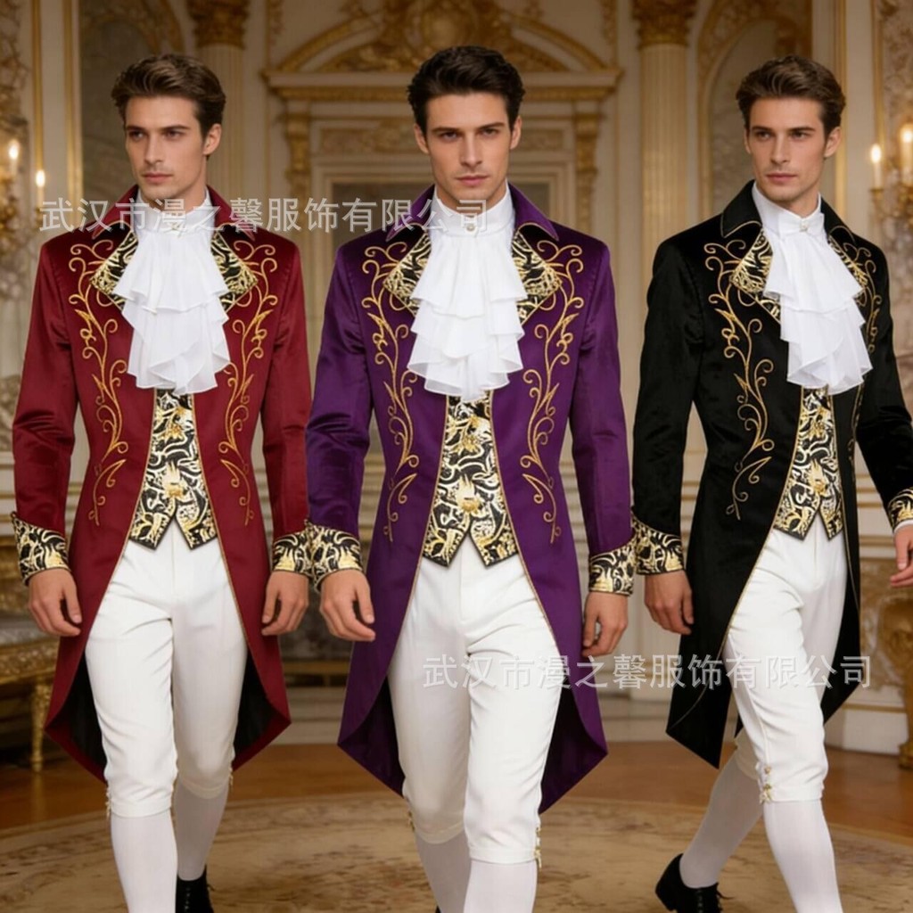 ใหม่ผู้ชาย Steampunk Tailcoat Jacket Gothic Victorian Frock Coat Uniform