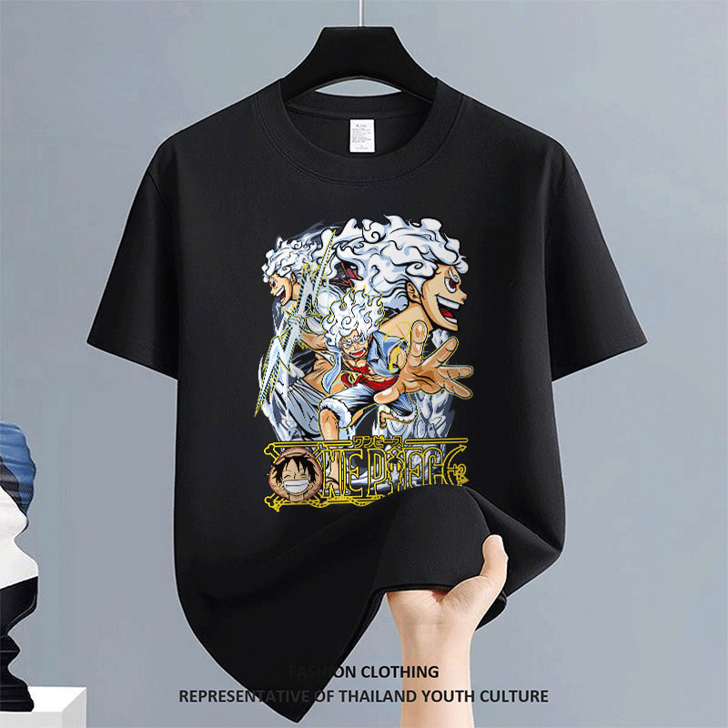 [COD] เสื้อยืด เสื้อยืดแฟชั่น เสื้อยืดวัยรุ่น สีดําแขนสั้น สตรีทแฟชั่น เสื้อยืดเกาหลี สีขาว-ดำ เสื้อยืดโอเวอร์ไซส์