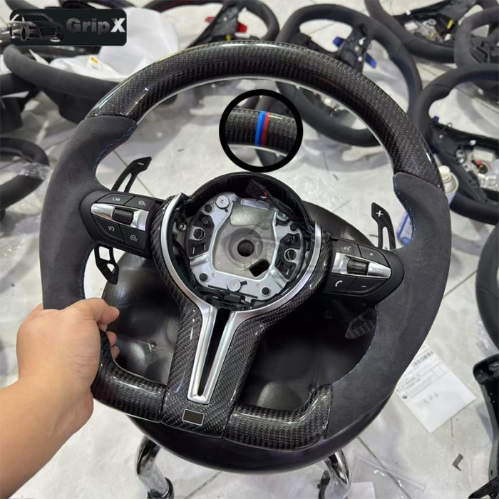 Suitable for BMW 3/4/5/X5 series models including F30, F10, F15, F20, F34, featuring a carbon fiber