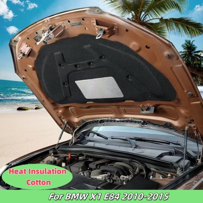 Front Hood Engine Sound Heat Insulation Pad Soundproof Cotton Cover Thermal Heat Insulation Pad Mat