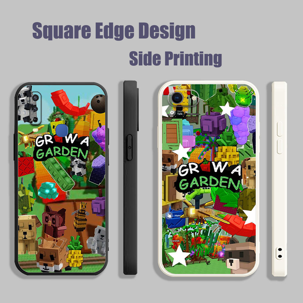 ปลอกสําหรับVivo Y12A Y53 V11i Z3i Y51A Y31 2021 Grow a garden RobloxวิดีโอเกมFXZ03 เคสโทรศัพท์สแควร์