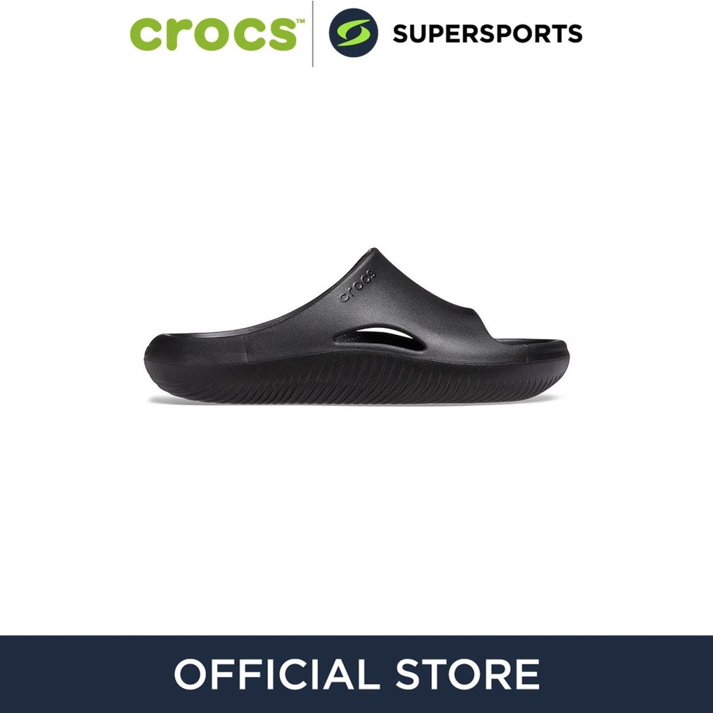 ♞,♘CROCS Mellow Slide รองเท้าแตะแบบสวมผู้ใหญ่ 208392-001 KHF