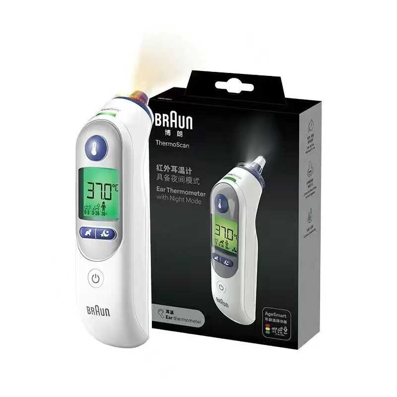 เบราน์ เครื่องวัดอุณหภูมิหู IRT3030 เครื่องวัดอุณหภูมิอิเล็กทรอนิกส์ IRT6525 เครื่องวัดอุณหภูมิหู เด