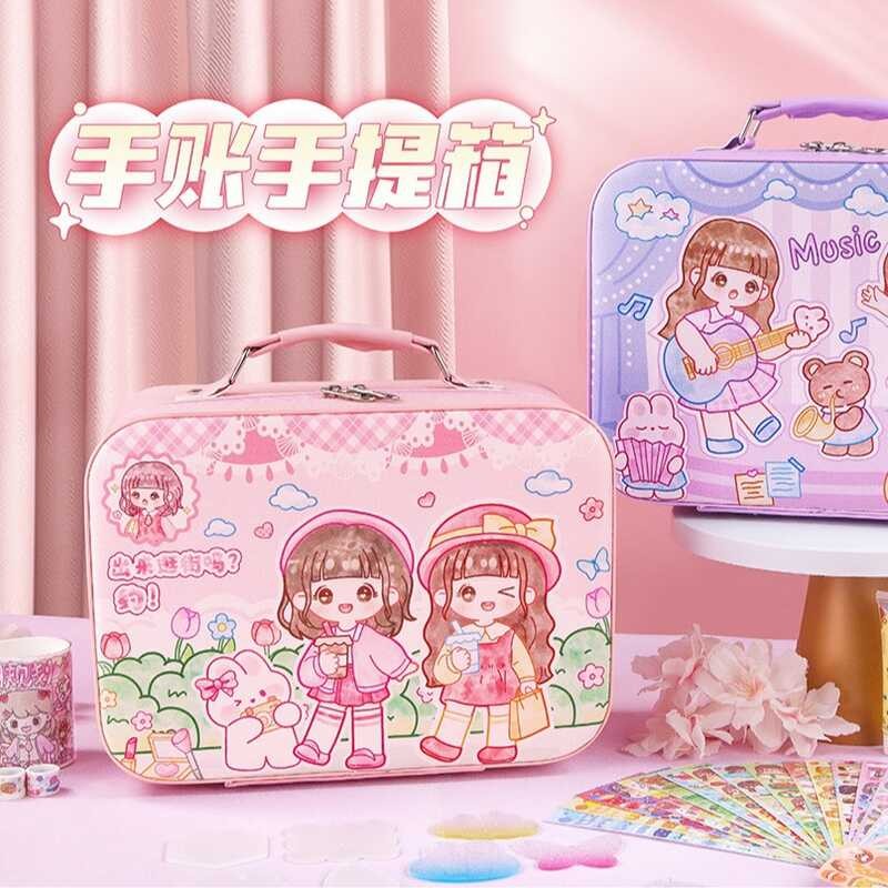 Puzzle Cuckoo DIY Cuckoo Handbook Suitcase Set Student Gift Pack Cuckoo Sticker Cream Glue Toy
