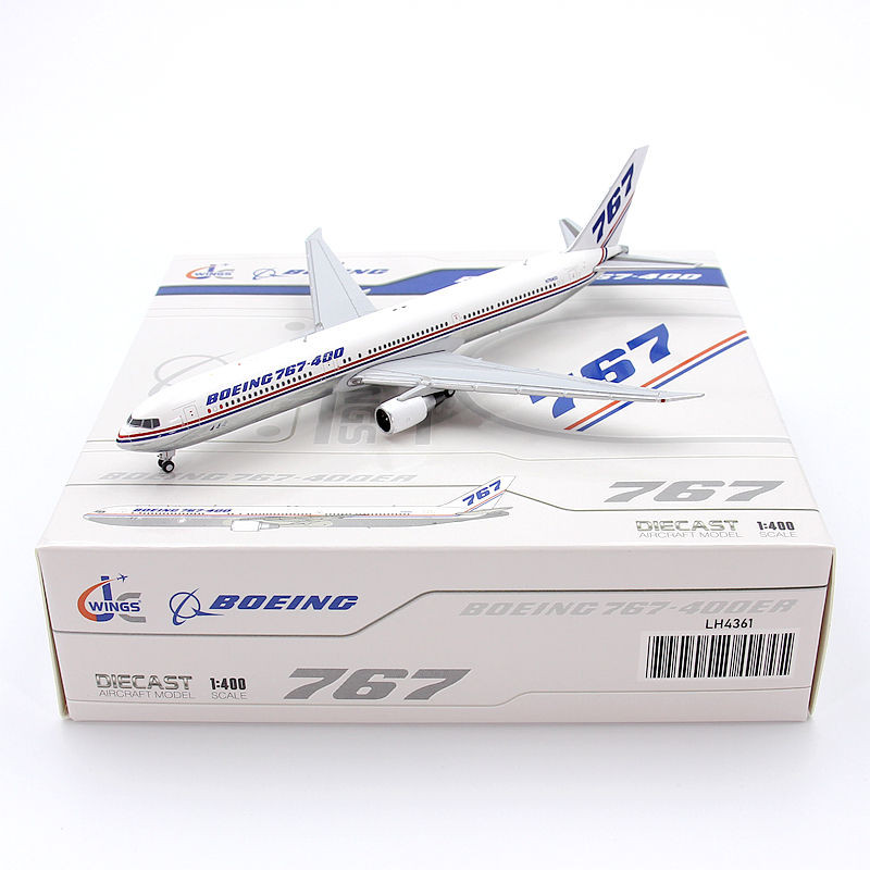 JC Wings LH4361 Boeing Original Factory B767-400ER N76400 Alloy Guest Airplane Model 1/400