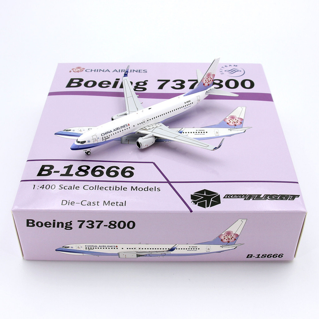PandaModel China Airlines Boeing B737-800 B-18666 เครื่องบินรุ่น 1/400