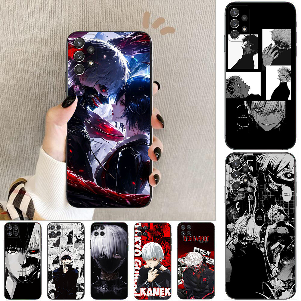 Samsung A22 A55 A56 J4 J6 J8 2018 J4 J5 J6 J7 Prime Plus Core X19 Tokyo Ghoul เคสโทรศัพท์สีดํานุ่ม