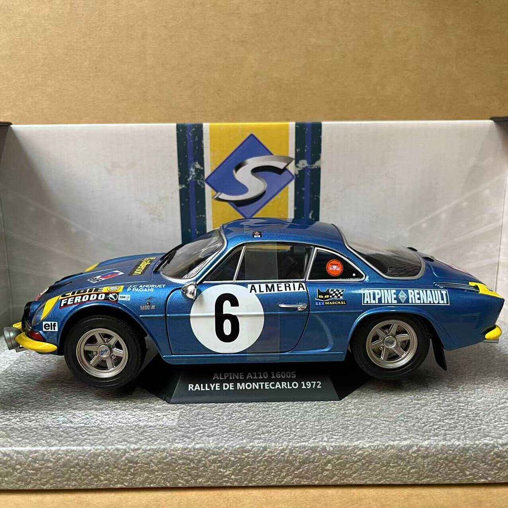 SOLIDO 1/18 ALPINE A110 1600S  #6 1972 Renault Arbin Racing Model Out of Print Model