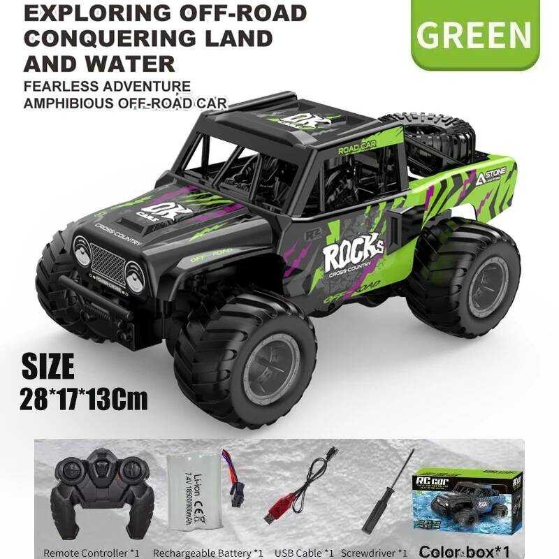 C JJRC Q11 2.4G All-Terrain Off-Road Jeep Waterway Amphibious Four-Wheel Drive Climbing Off-Road Ve