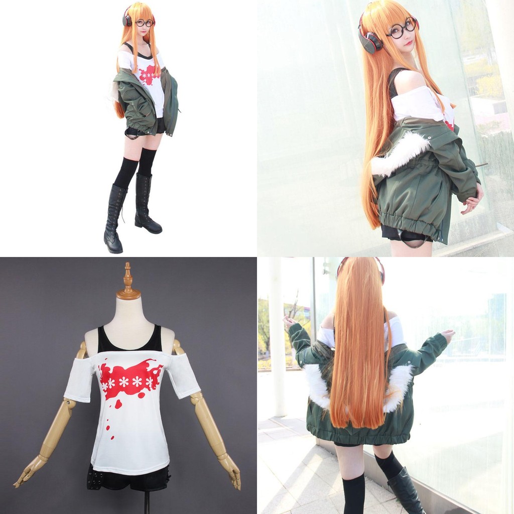 Futaba 5 Persona Sakura เสื้อ AFK คอสเพลย์เครื่องแต่งกายเที่ยวบินคอสเพลย์แจ็คเก็ตสูท