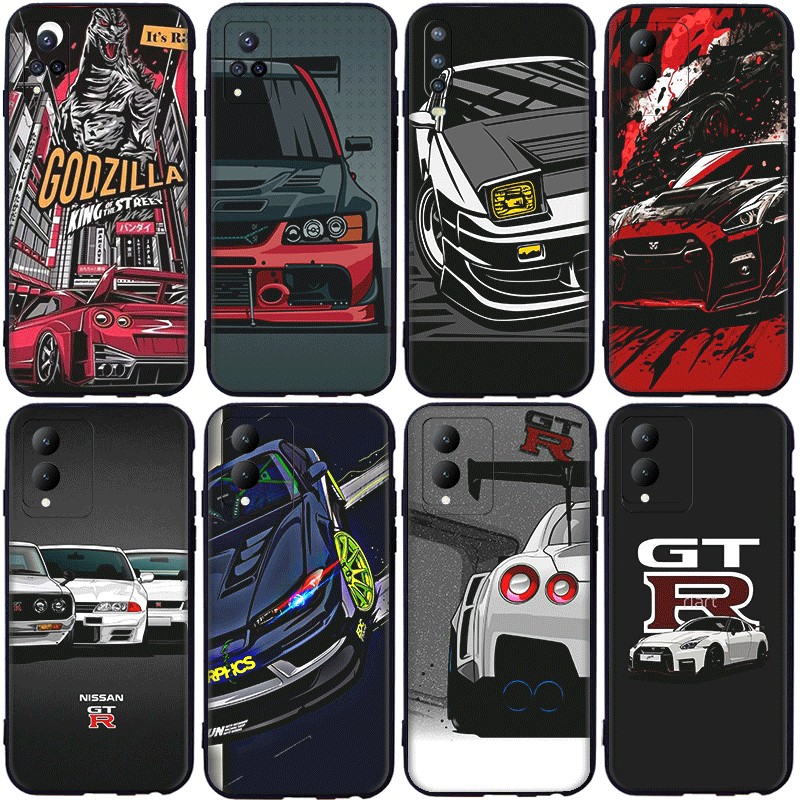 GTR R34 skyline สําหรับ Vivo Y11 Y11S Y20i Y20 Y20S Y17 Y12 Y15 U3 Y19 ความเข้ากันได้ TPU เคสโทรศัพท