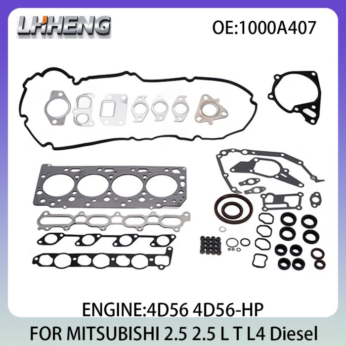 Engine Full Gasket Set For MITSUBISHI L200 / TRITON 2.5L 2.5 L T L4 Diesel 2005-2015 4D56 4D56-HP 1