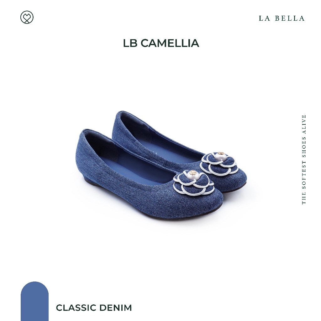 ♞,♘,♙LA BELLA รุ่น LB CAMELLIA - CLASSIC DENIM IKF
