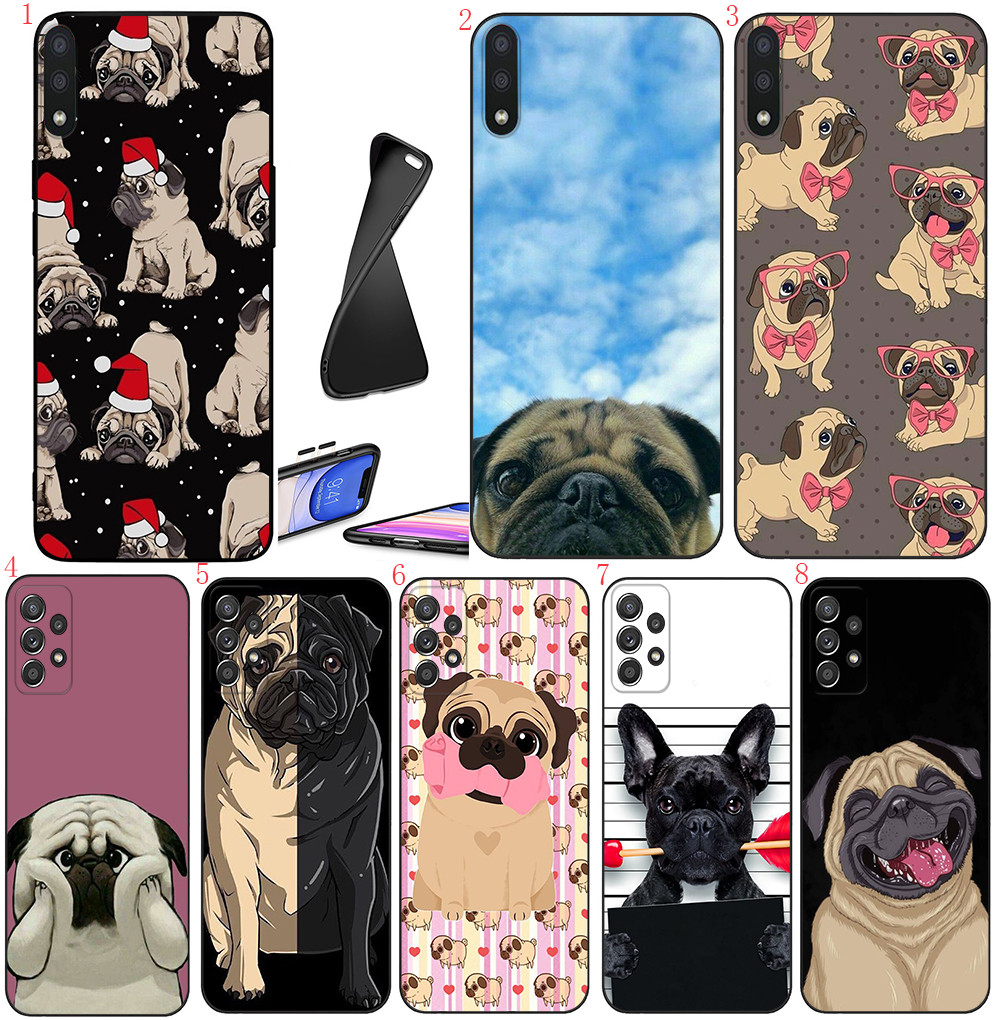 Samsung S30 Plus Ultra S24 Fe Plus Ultra S25 Pro Ultra edge A25 161MM E6 ลูกสุนัขเคสโทรศัพท์สีดํานุ่