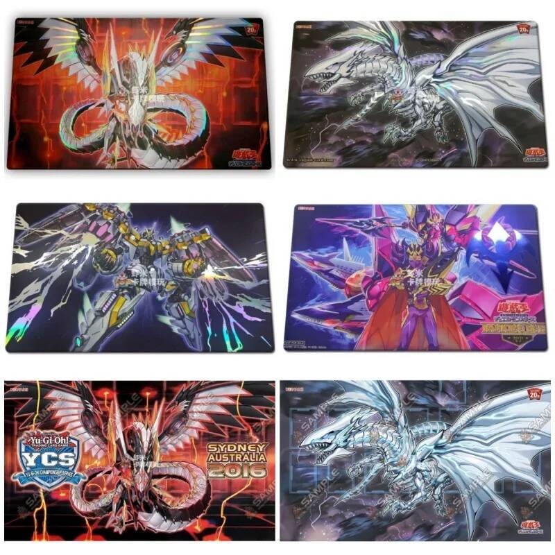 Yu-Gi-Oh!การ์ดแฟลช Pad Cyber Dragon Infinity Sky Thunder Dragon Diy ตัวเลขการกระทําของเล่นอะนิเมะคอลเลกชันเกม Single Battle Mat