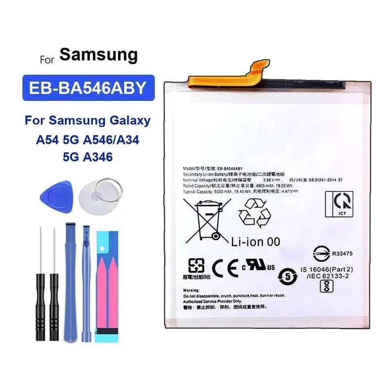 Battery EB-BA546ABY 5000mAh For Samsung Galaxy A54 5G A546/A34 5G A346