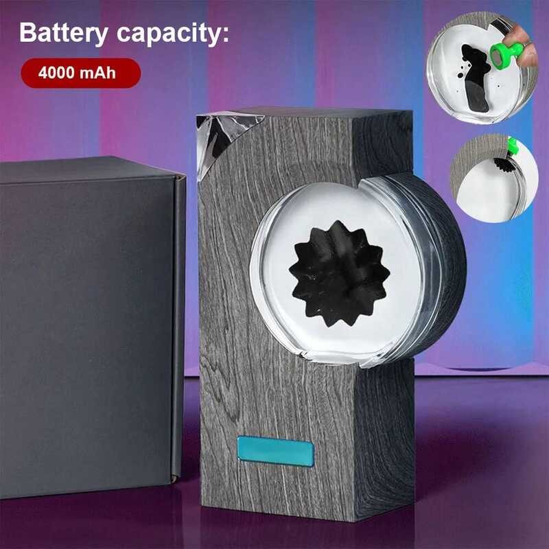 C Dancing Ferrofluid Music Ferrofluid Speaker Music Parer Ferrofluid Display Lamp Magnet Liquid Toy