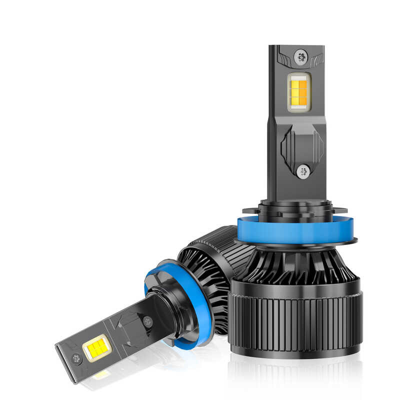 Mini C8S ไฟหน้ารถ LED กําลังสูงสามสี H1H7H4H1195H39012 รถ