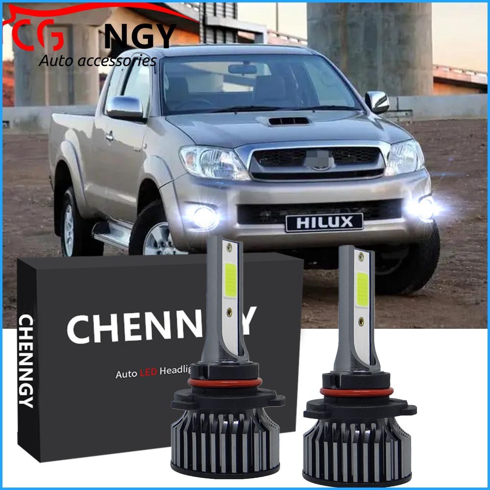 สําหรับTOYOTA HILUX VIGO CHAMP KUN26 2008 2009 2010 2011 2012 6000K LEDด้านหน้าไฟตัดหมอกชุดหลอดไฟหมอ