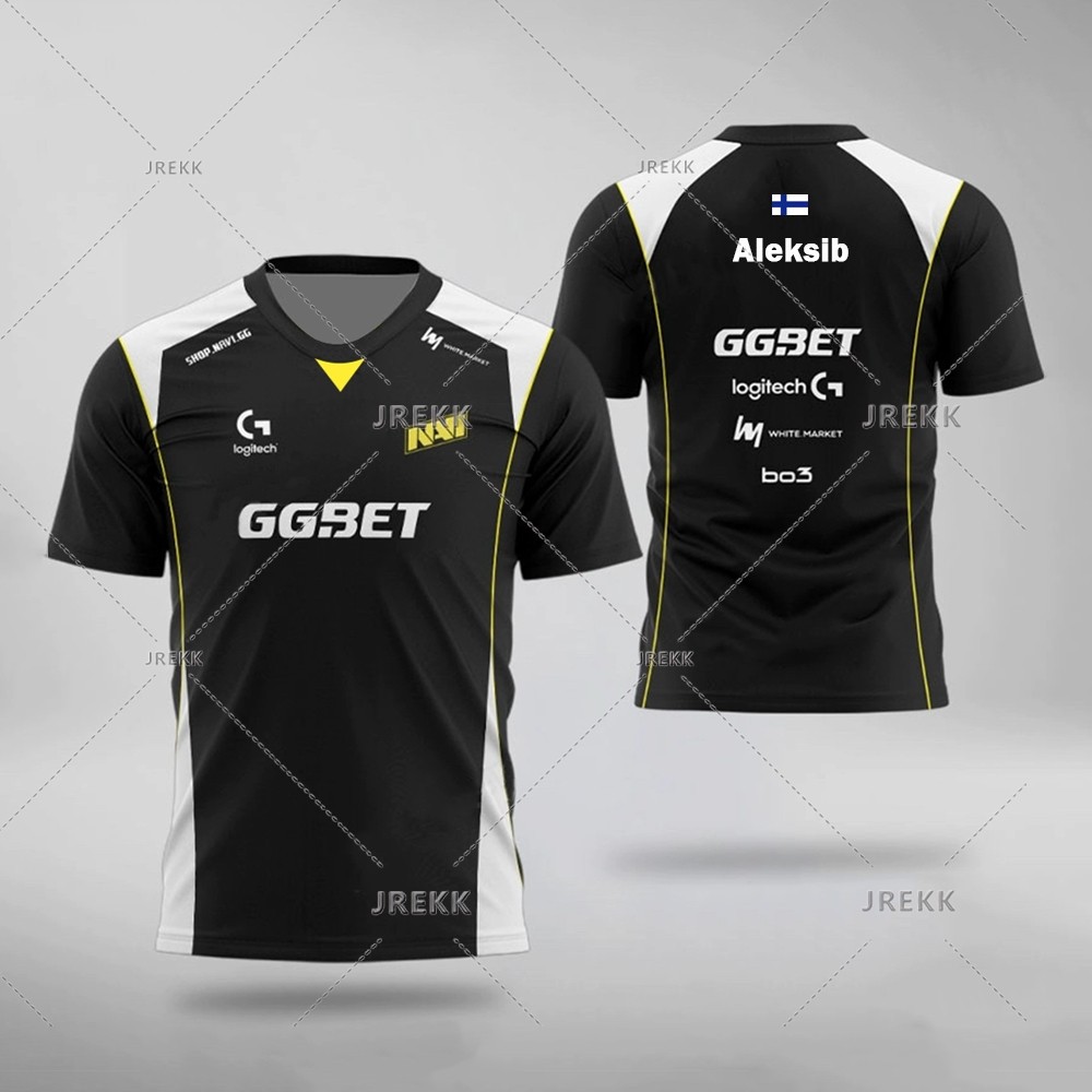 ชุดทีม Navi ปี 2025 แบบเสื้อท้อปสำหรับเกมเมอร์ CS:GO ออกแบบตามตัวละคร S1mple ขนาดใหญ่