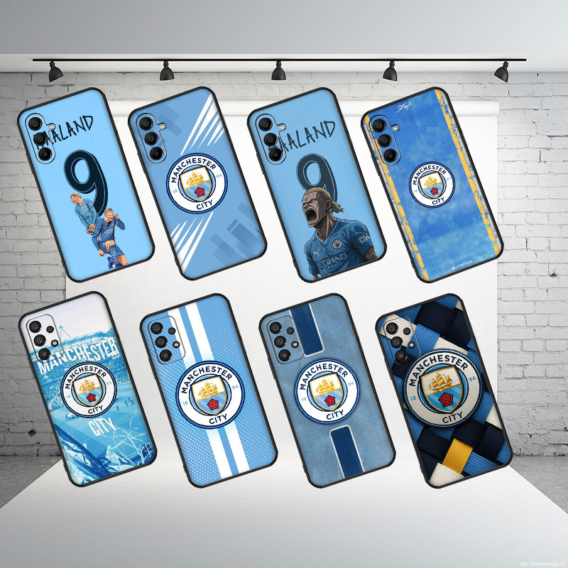 Soft black TPU Samsung S7 S8 S9 S10 plus Lite edge E A22 Manchester City22 เคสโทรศัพท์