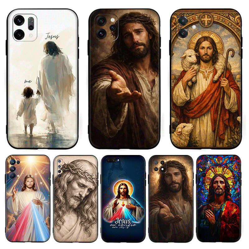 ความงาม Christianity Jesus ka.7 สําหรับ OPPO A80 A83 A1 A91 F15 A92 A72 A52 A92S A93 A94 A95 A96 K12