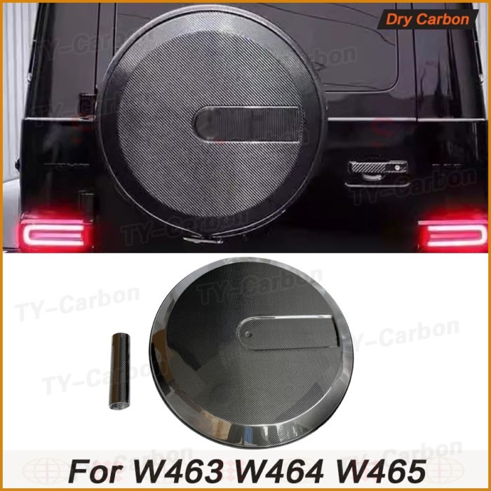 For Benz G-Class W463 W464 W465 G500 G550 G63 Dry Carbon Fiber Spare Tire Cover Tire Protective Cov